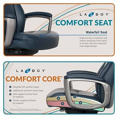 LA BOY COMFORT SEAT

Waterfall Seat
Improve leg circulation and relieve pressure from back of knees with the waterfall seat edge design.

LA Z BOY COMFORT CORE

Polyfiber-fill comfort layer
Additional comfort foam layer
Soft support at the front of cushion
Firmer support at back of cushion

2
3
1
WAY
STATION