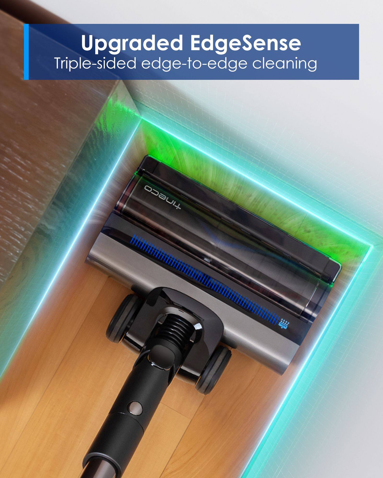 Upgraded EdgeSense Triple-sided edge-to-edge cleaning