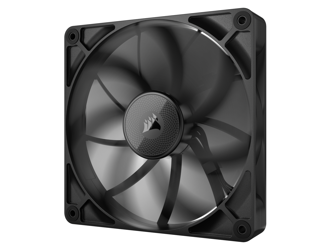 Alt View 7. CORSAIR - CORSAIR iCUE Link RX140 140mm PWM Fans with iCUE Link System Hub - Magnetic Dome Bearing - Dual Pack - Black - Black.