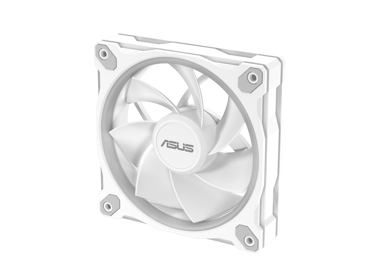 Alt View 9. ASUS - ASUS Prime MR120 ARGB Fan - White, 28mm Frame, PWM, 20 ARGB LEDs, Aura Sync - white.