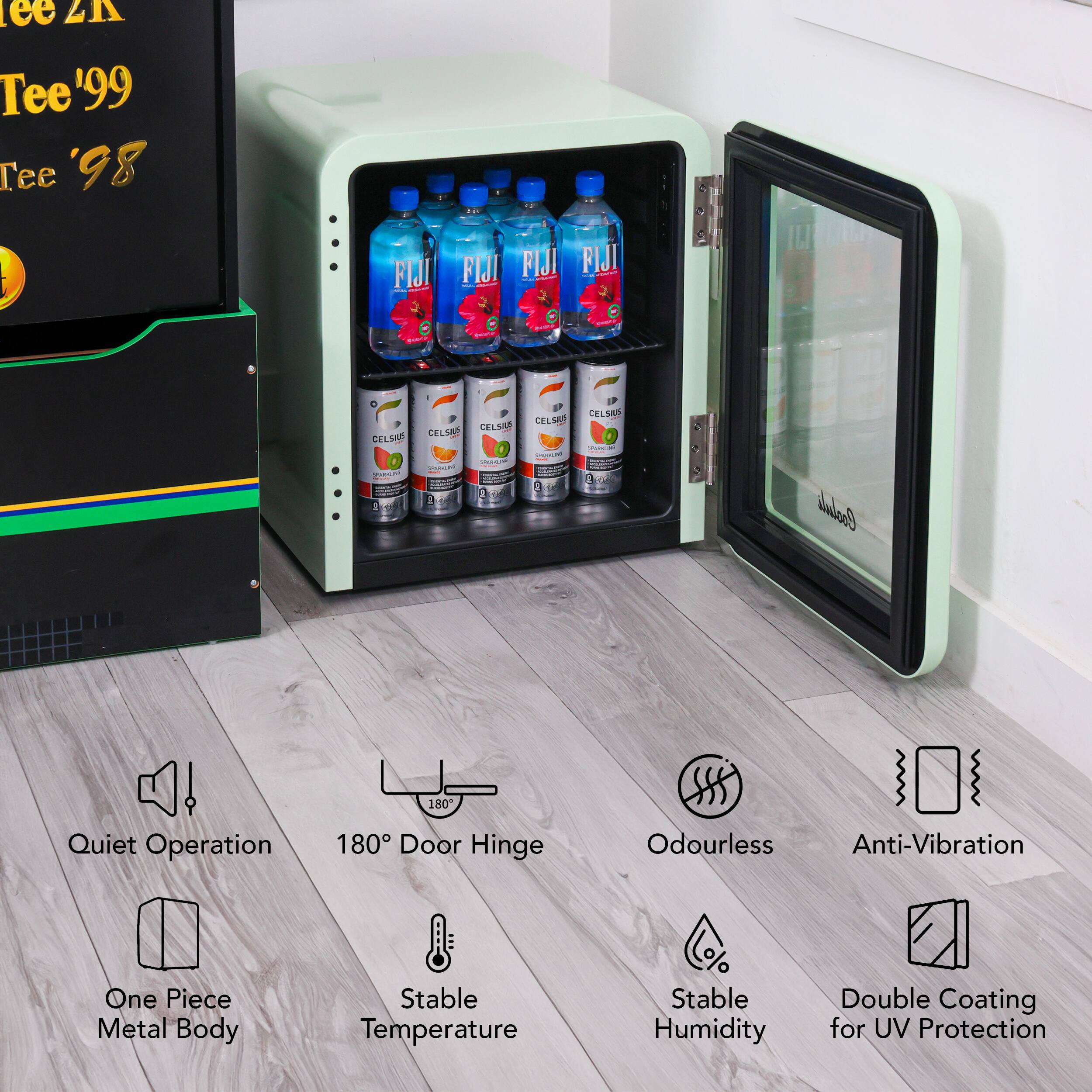 ee ZA Tee'99  86.  FIJI  -   CELSAA  F |  : | 1o 3 CELSAR CELSA - : | i - I CELSAN I - - a CELCES  | : 1 TA Cralada 180 Quiet Operation 180 Door Hinge Odourless Anti-Vibration One Piece Metal Body Stable Temperature Stable Humidity Double Coating for UV Protection