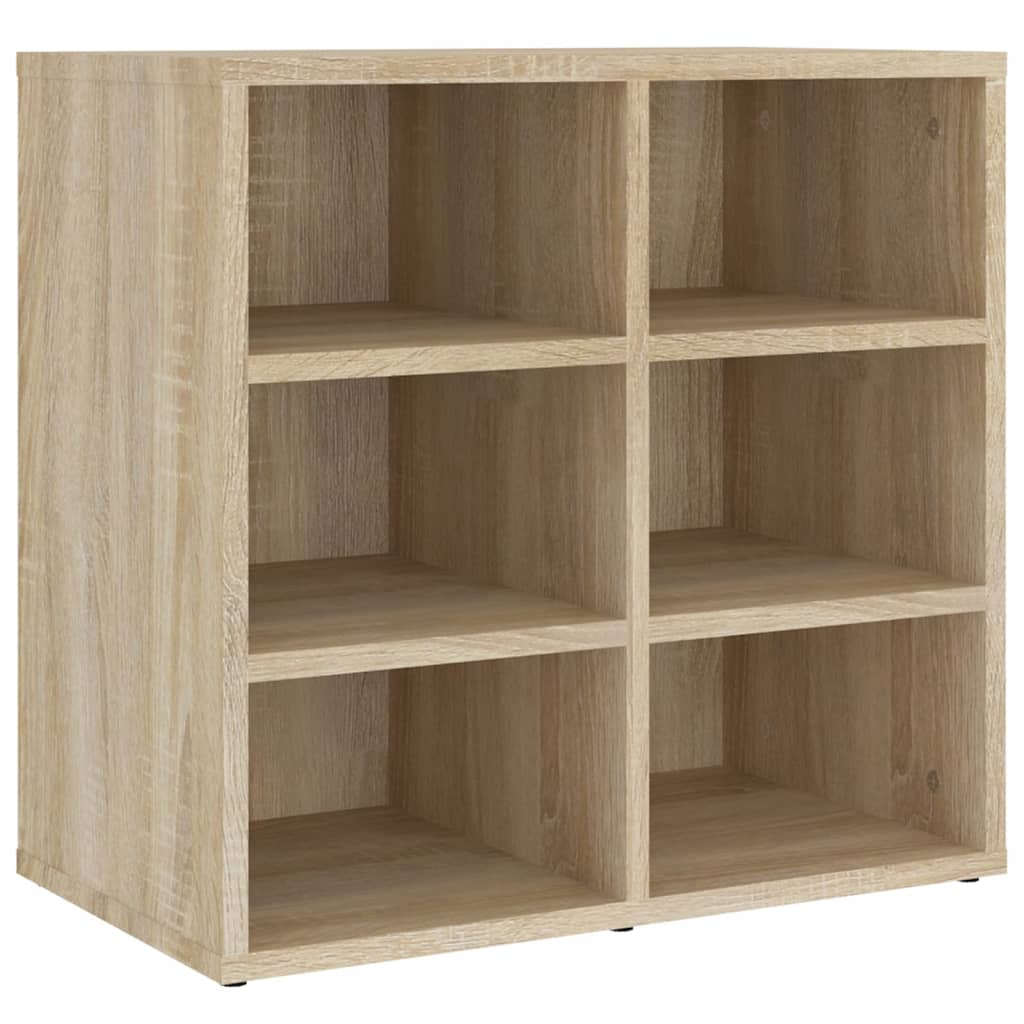 Alt View 3. Boyel Living - Sonoma Oak Shoe Cabinet Set of 2 Engineered Wood 12 Compartments Modern Simple Design - Brown.