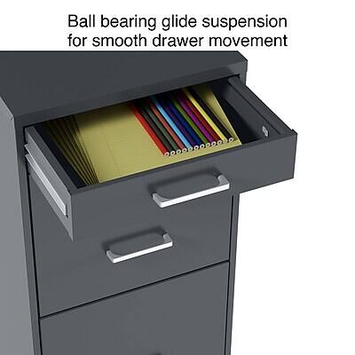 Ball bearing glide suspension for smooth drawer movement