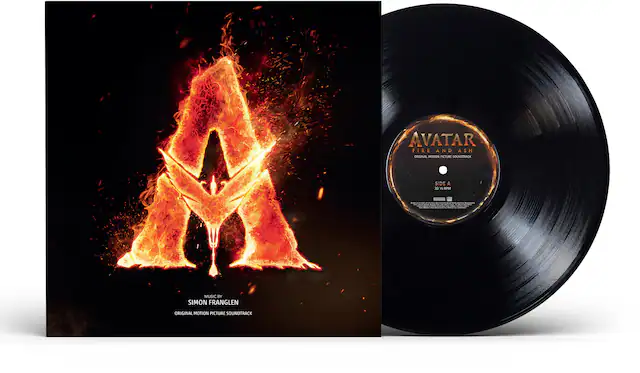 AVATAR FIRE AND ASH ORIGINAL MOTION PICTURE SOUNDTRACK SIDE A 2 1s PM MUSIC BY SIMON FRANGLEN ORIGINAL MOTION PICTURE SOUNDTRACK