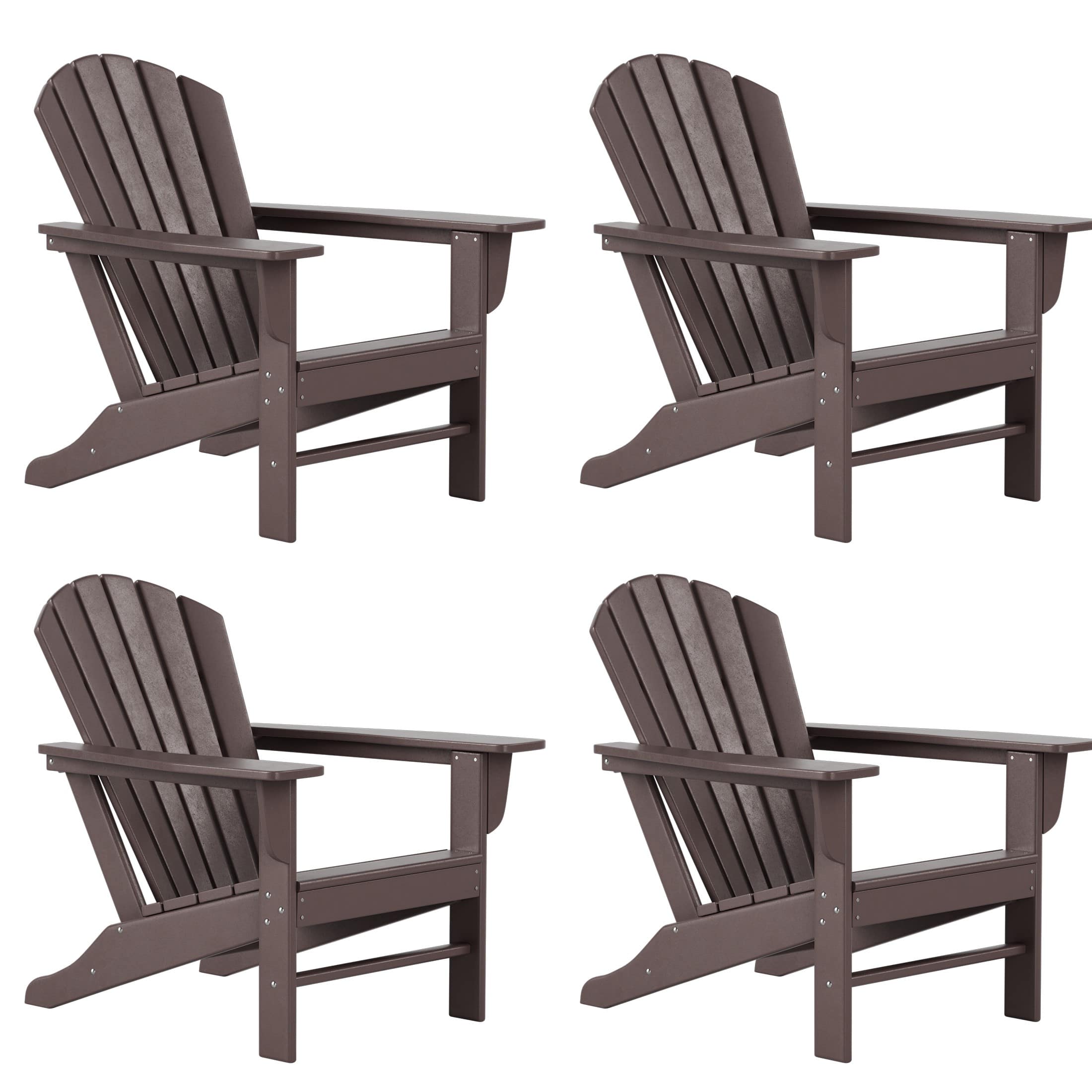 WestinTrends - Dylan Outdoor Adirondack Chair (Set of 4) - Dark Brown price history on PriceWatchPro