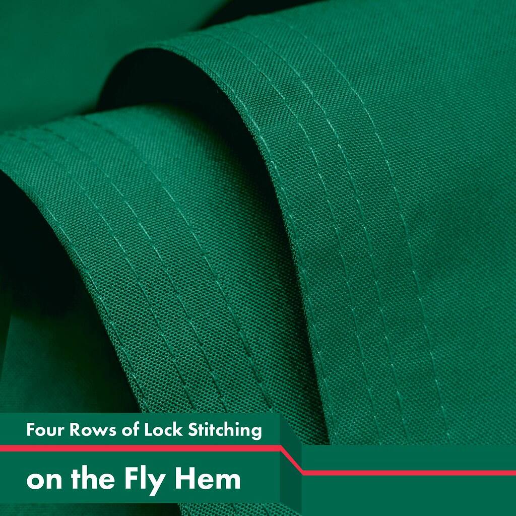 Four Rows of Lock Stitching on the Fly Hem