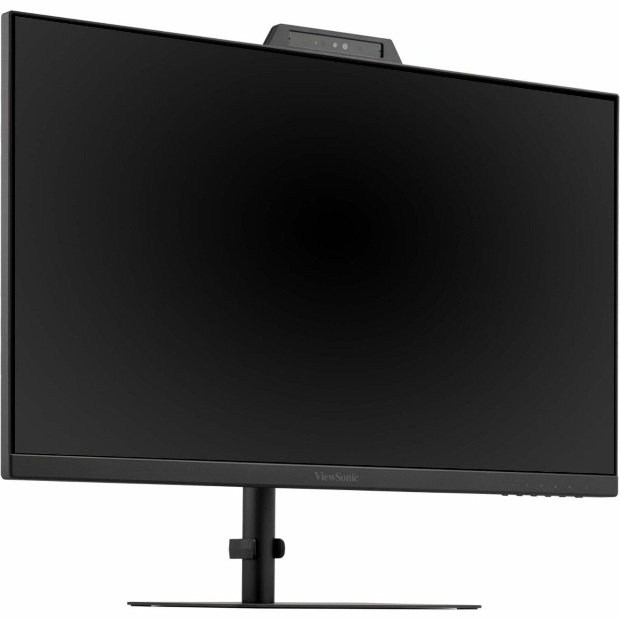 Alt View 24. ViewSonic - VG2741V 27" IPS FHD Video Conferencing Monitor with integrated Windows Hello Certified IR 5MP Webcam. (USB-C, HDMI, DP) - Black.