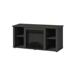 FurniFact - Electric Fireplace TV Stand with Storage for 55 Inch Screens - Brown