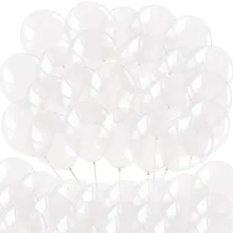 Vulpecula Spade - ® 100 pcs 5" Pastel Premium Latex Balloons - Great for Kids, Adult Birthdays, Weddings, Receptions, Baby Showers - Clear