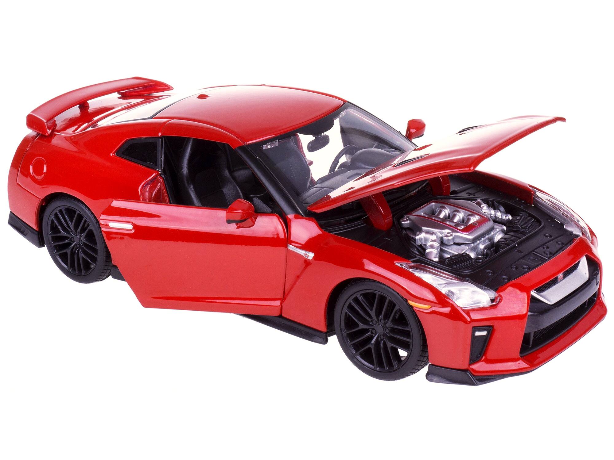 Alt View 1. Bburago - 2017 Nissan GT-R R35 Red 1/24 Diecast Car Model by BBurago.
