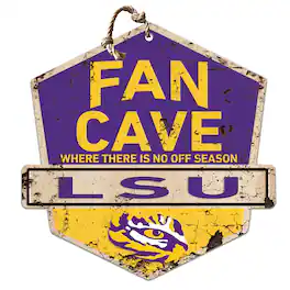 Jardine - LSU Tigers Fan Cave Badge Sign - Purple