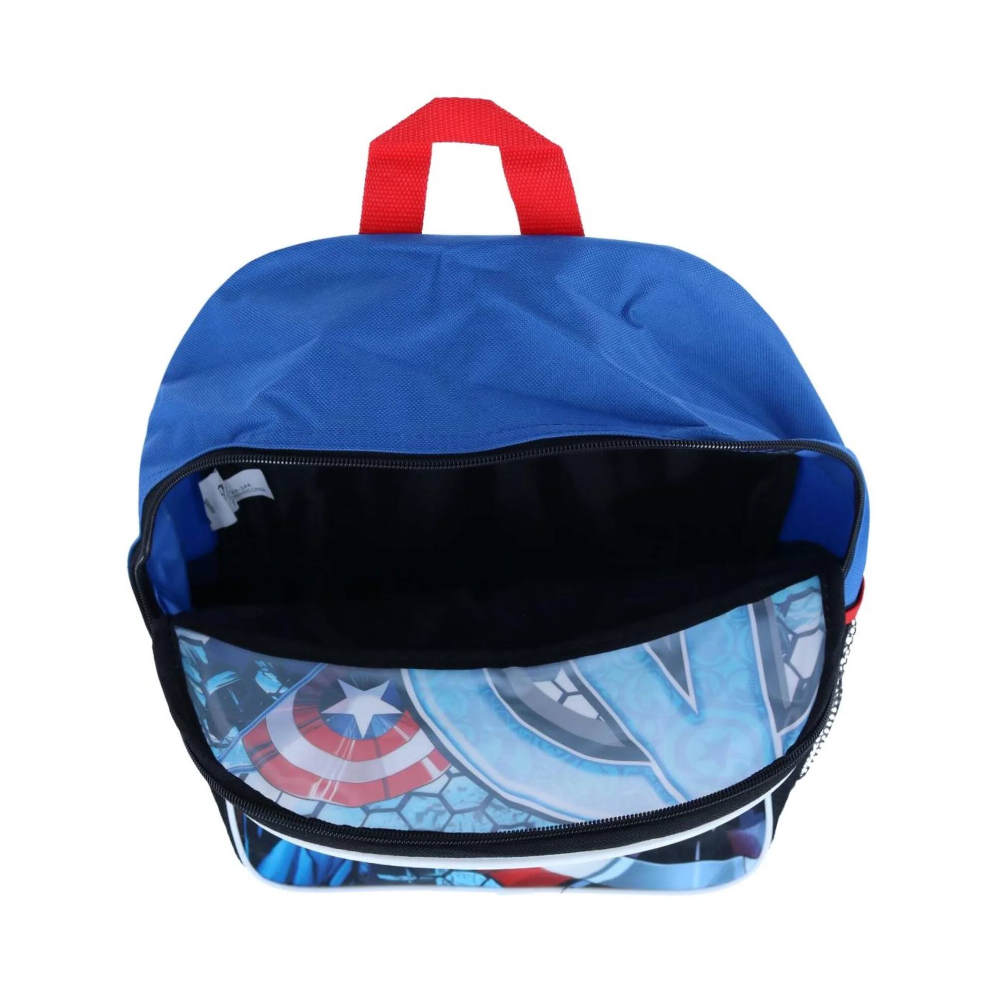 Alt View 1. UPD - Marvel Captain America Blue Boys 16 inch School Backpack - Multicolored.