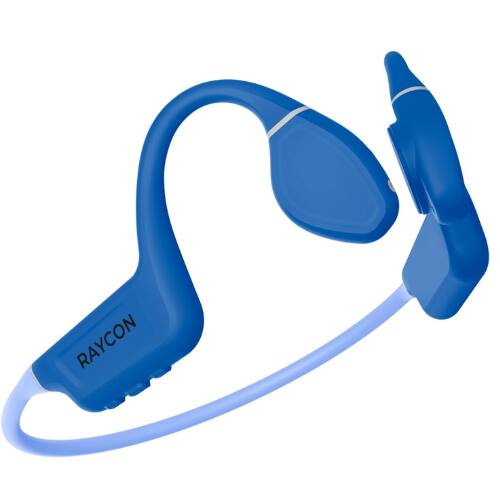 Front. Raycon - Raycon Bone Conduction Open-Ear Bluetooth Sports Headphones with Mic, IP68 Water Resistant, 13-Hour Playtime (Blue).