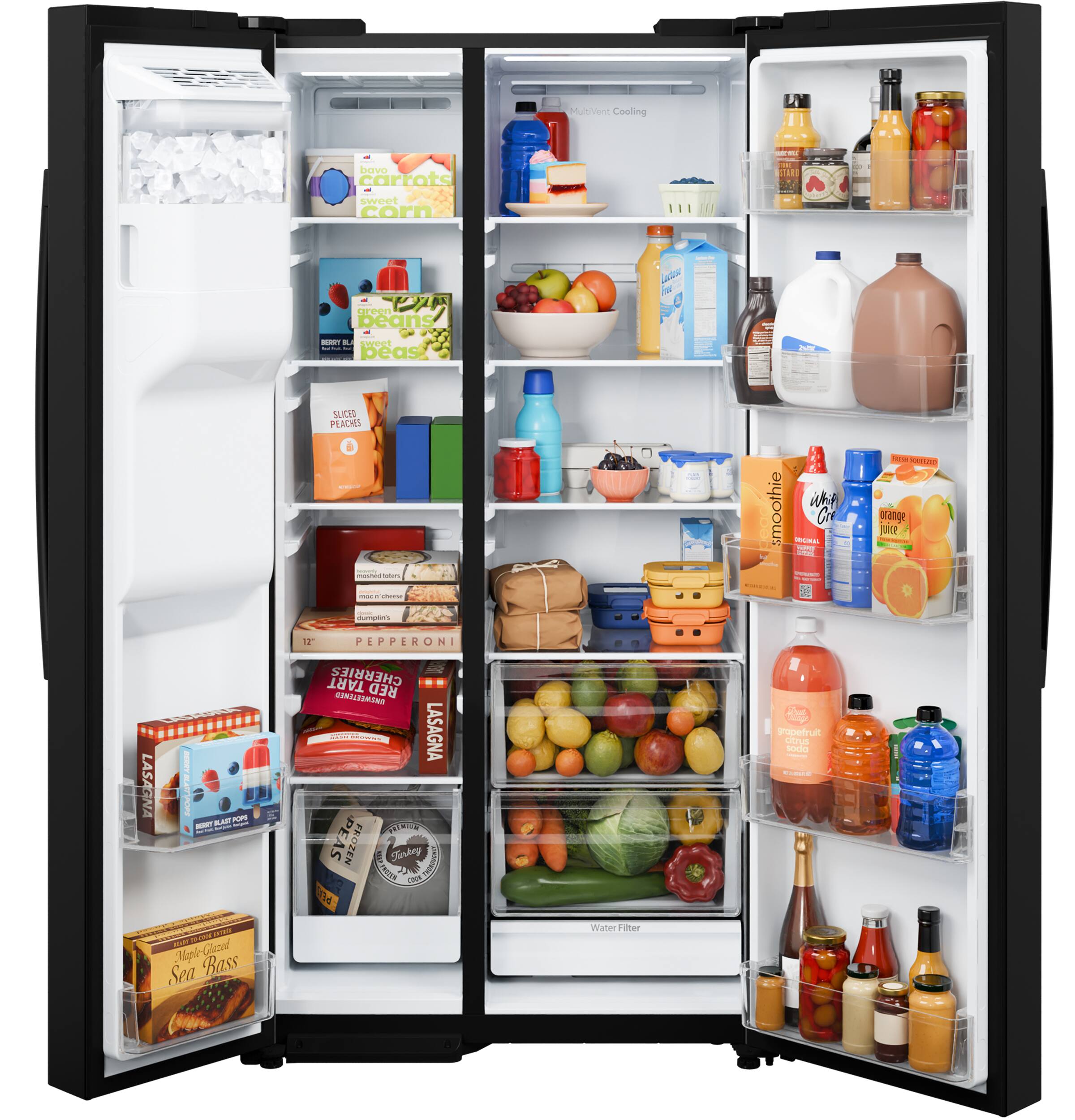 Multivent Cooling

- Bovvo carrots sweet corn
- Fresh beans
- Sliced peaches
- Smoothie
- Orange juice
- Pepperoni
- Tart cherries
- Lasagna
- Frozen peas
- Farley PAA
- Superfruit
- Maple Leaf Sea Bass