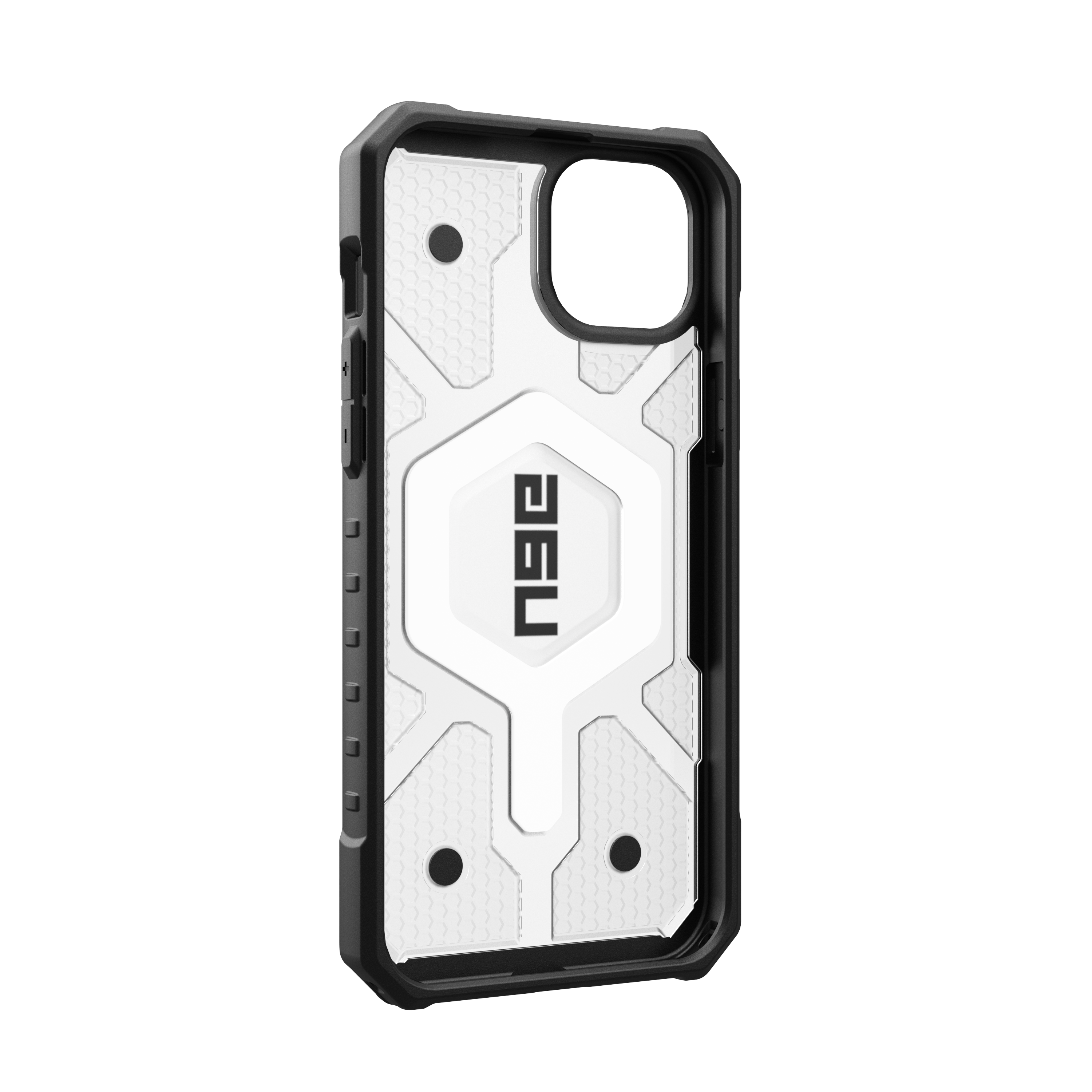 Alt View 6. UAG - Pathfinder Series Case with Magsafe for Apple iPhone 15 Plus - Ice.