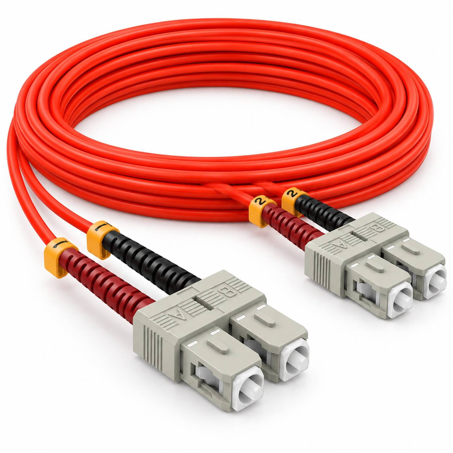 Sanoxy 10m SC/SC Duplex 62.5/125 Multimode OM1 Fiber Optic Cable Multi ...