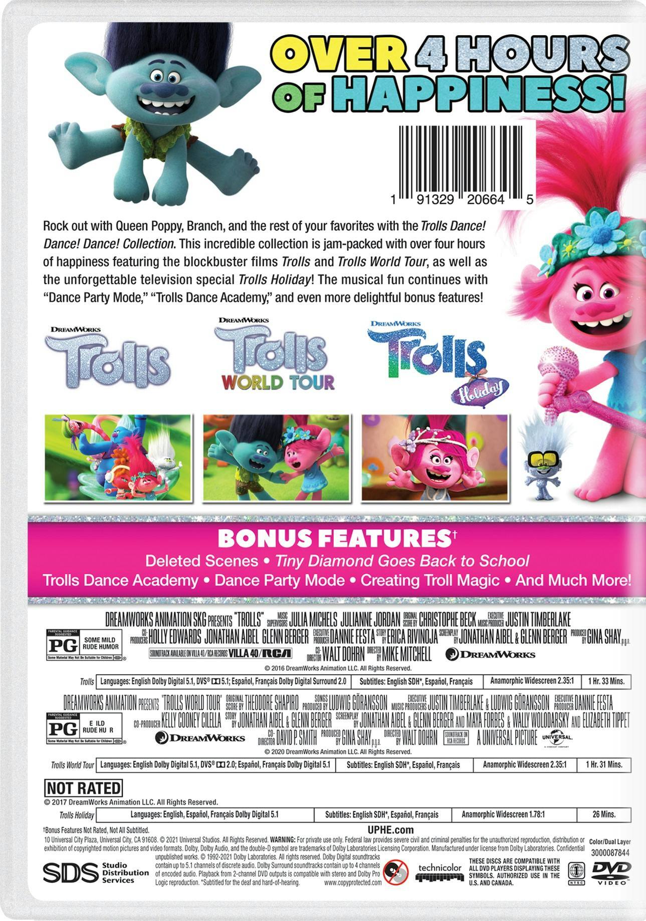 Back. Trolls Dance! Dance! Dance! Collection (Box Set) [DVD].
