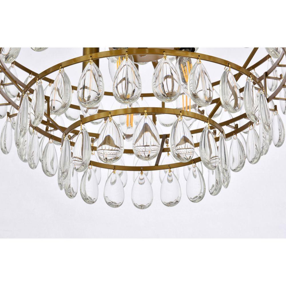 Alt View 5. Elegant Lighting - Mila 20 inch pendant in brass - Brass.