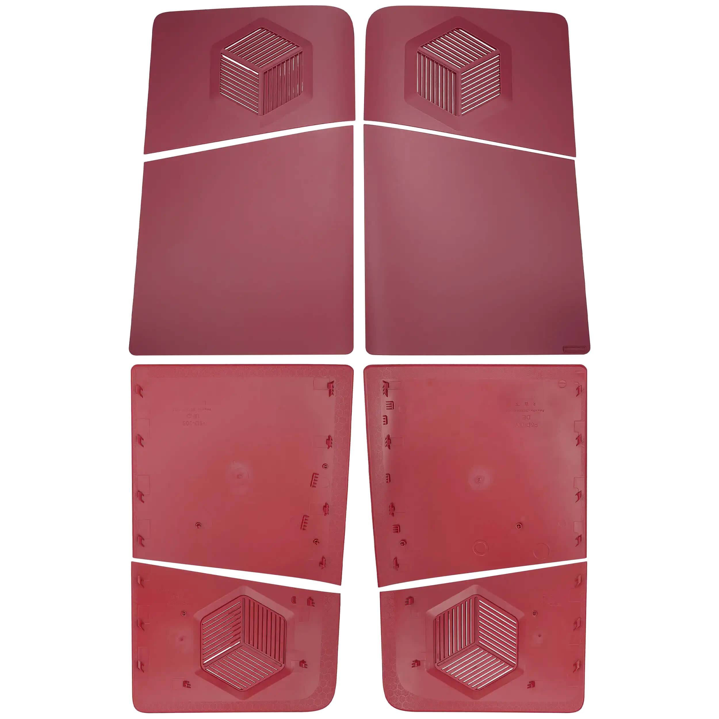 Alt View 3. MobileSentrix - Console Shell Faceplate Covers Replacement Compatible For PlayStation 5 Pro PS5 Pro (D-006) (Digital Edition) - Rose Red - Rose Red.