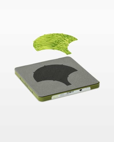 Angle. AccuQuilt - Clamshell-4" Finished Die - Blue.