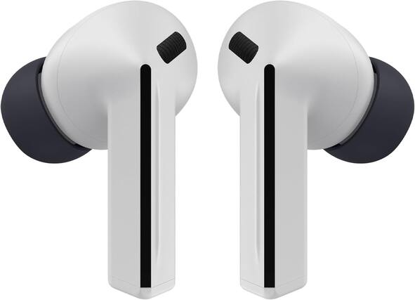 Front. Samsung - Samsung - Galaxy Buds3 FE Wireless Earbud Headphones - Gray (International Version) - Gray.