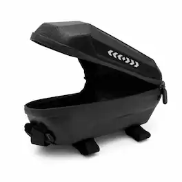 Hover Heart - Water-Resistant EVA Hard Shell Bike Storage Bag, Bicycle Front Bag for Tools, Chargers and Electric Scooter Accessories - Black