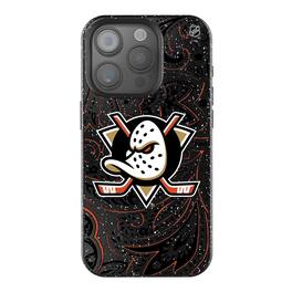Keyscaper - NHL - Anaheim Ducks Paisley Bling iPhone Case - 15 - Black