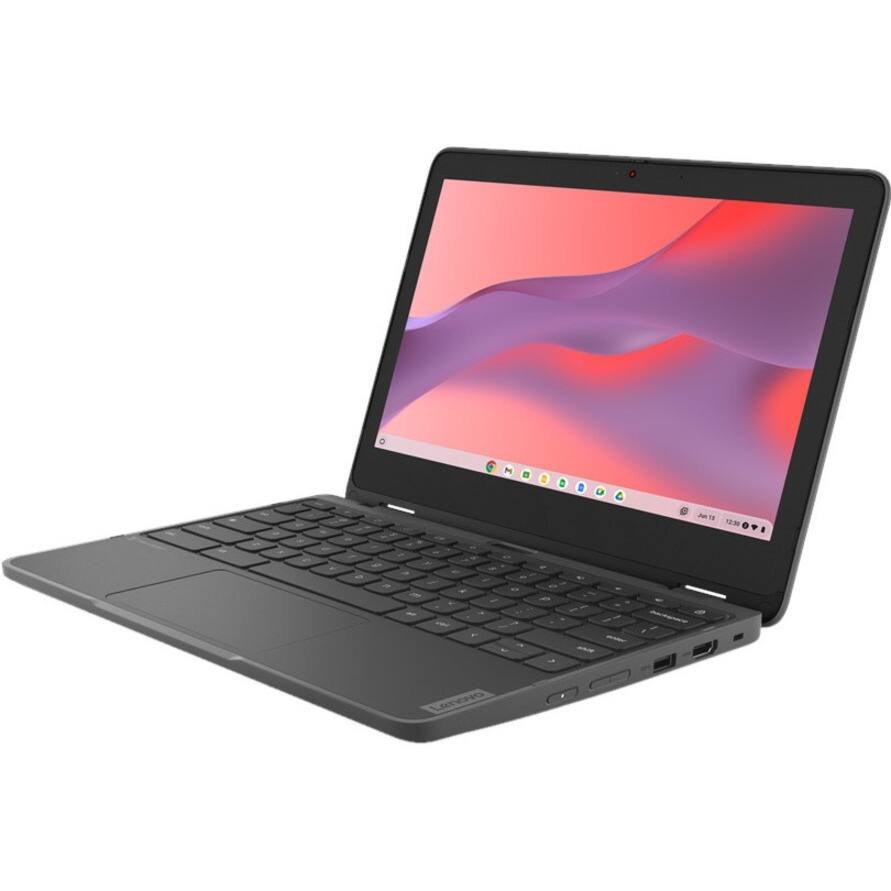 Alt View 5. Lenovo - Lenovo 300e Yoga Chromebook Gen 4 82W2002NUS 11.6" Touchscreen Convertible 2 in 1 Chromebook - HD - 60 Hz - Octa-core (A - Graphite Gray.
