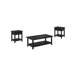Coaster Co. of America - Payne 3-piece Coffee and 1-drawer End Table Set Java - Black