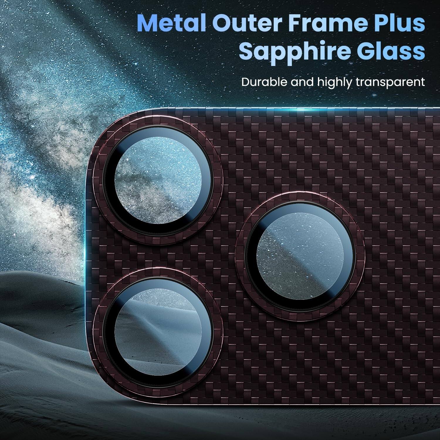 Metal Outer Frame Plus Sapphire Glass  
Durable and highly transparent
