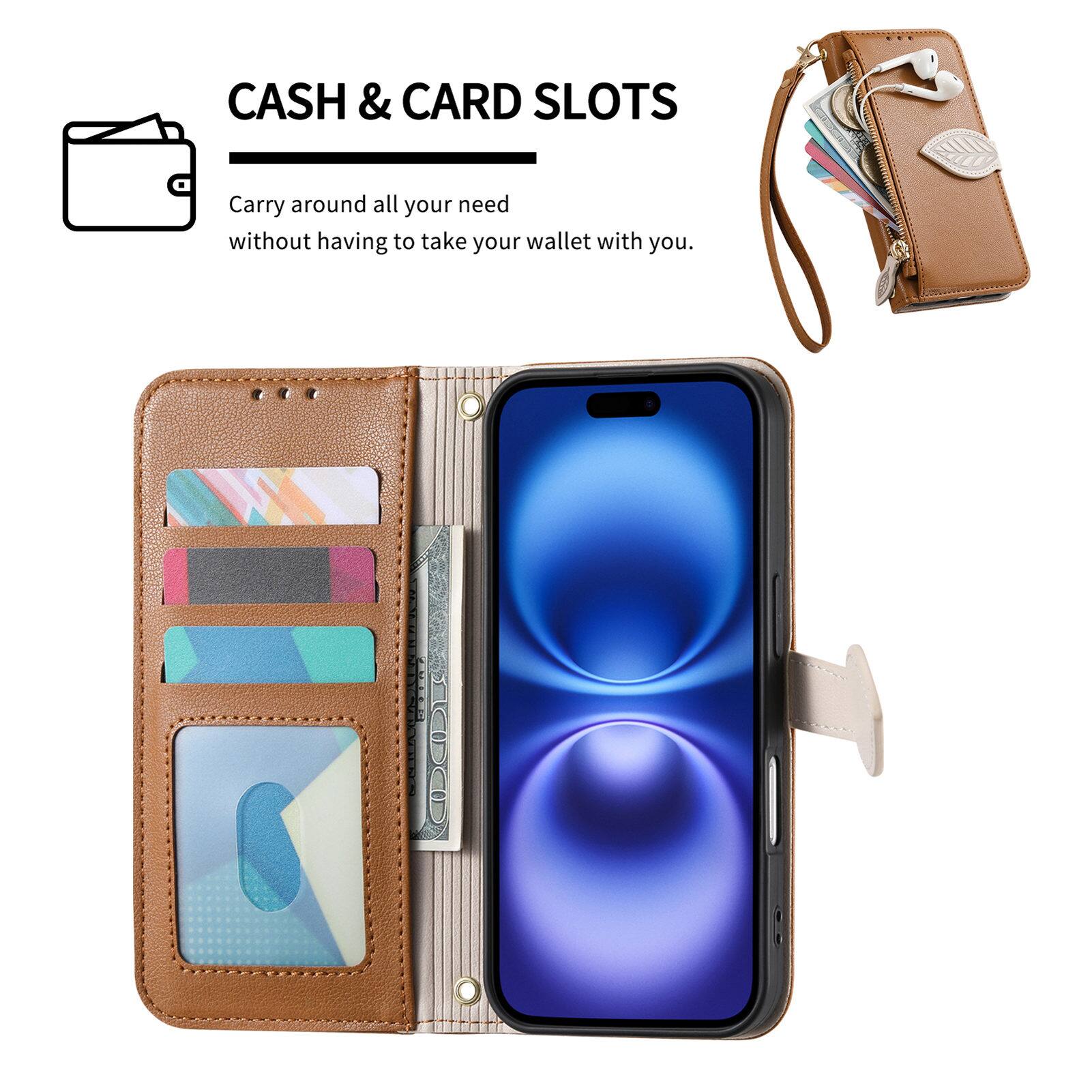 CASH & CARD SLOTS  
Carry around all your need without having to take your wallet with you.