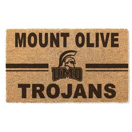 Jardine - Mount Olive Trojans 18" x 30" Team Logo Doormat - Brown