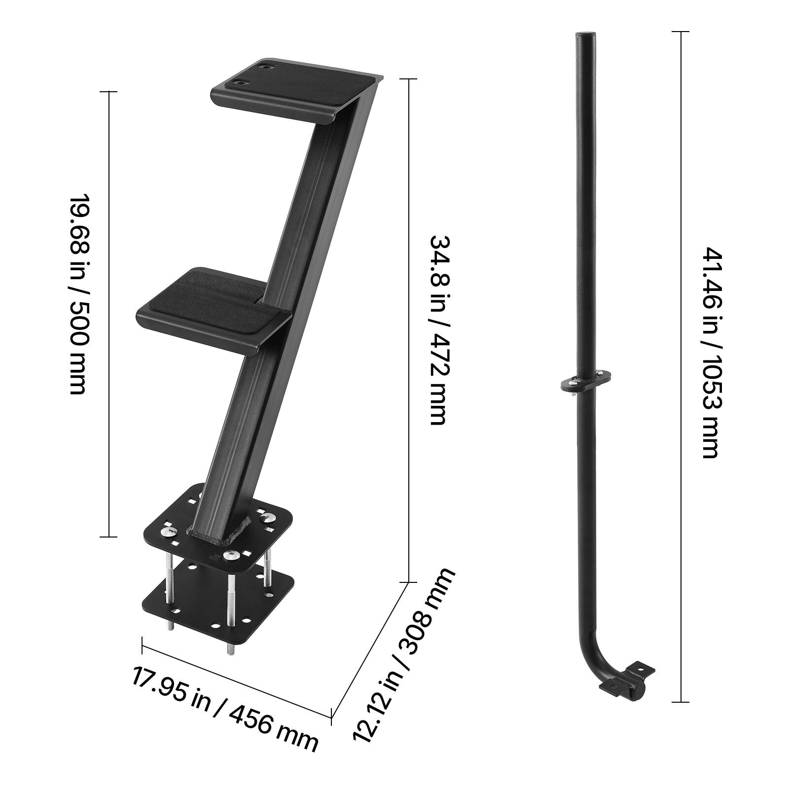 19.68 in / 500 mm  
34.8 in / 472 mm  
41.46 in / 1053 mm  
17.95 in / 456 mm  
12.12 in / 308 mm