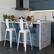 Left Zoom. Simpli Home - Fletcher Metal Bar Stool (Set of 2) - White.