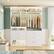 Front. Aheaplus - Heavy Duty 48-Inch Walk-in Closet Organizer: 5 Wood Drawers, 2 Hanging Rods, 7 Shelves (48x15x80 in) - White.