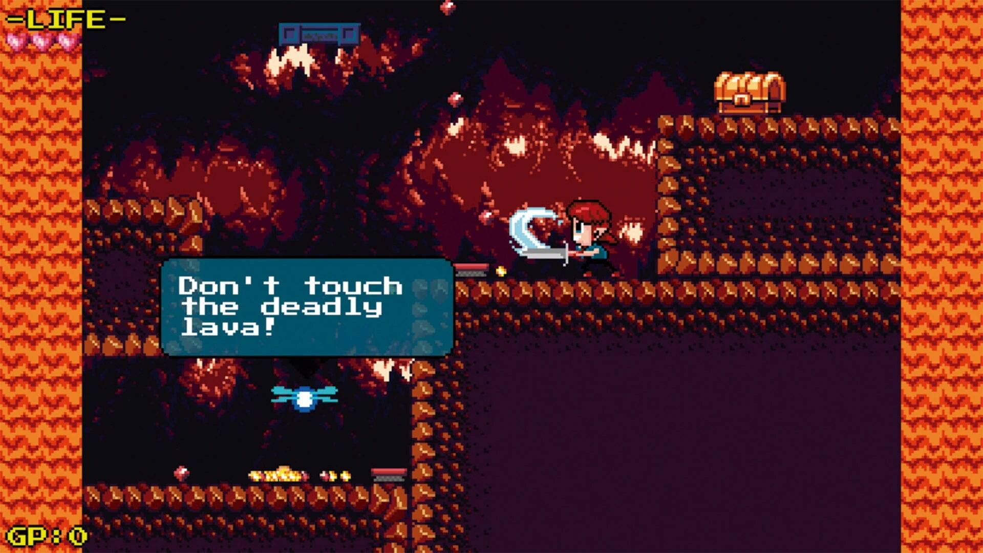 -LIFE-  
Don't touch the deadly lava!  
GP: 0