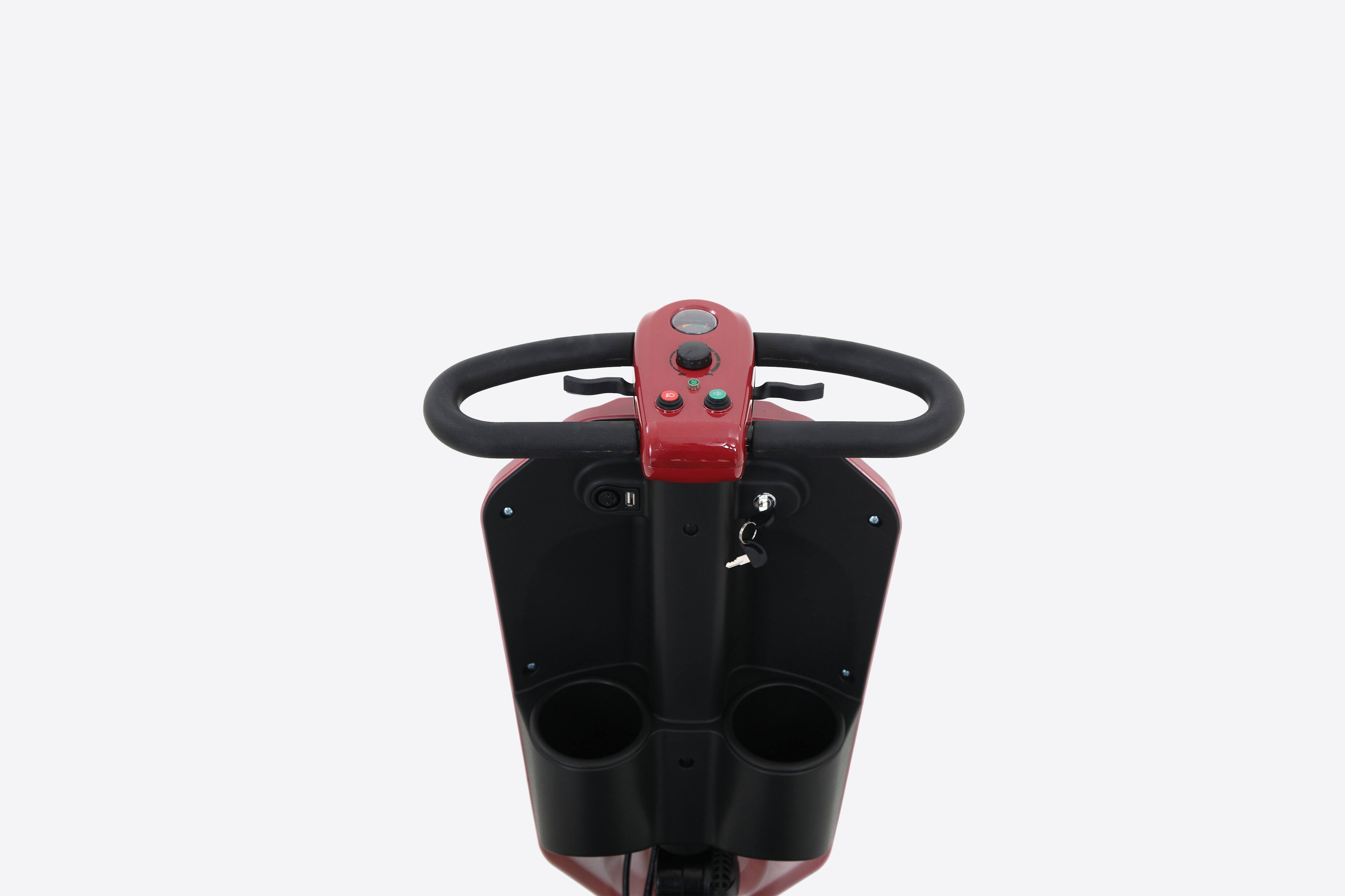 Back. Loheer - Loheer Patriot Red Mobility Scooter Four Wheel Electric Medical Scooter for Seniors - Red.