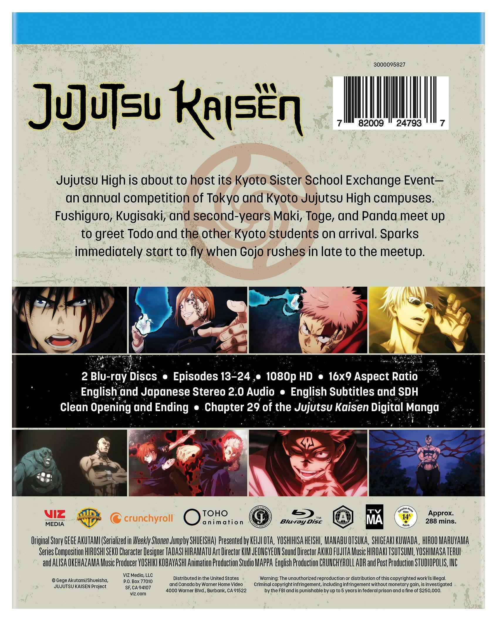 Back. Jujutsu Kaisen: Season 1 Part 2 (Limited Edition) [Blu-ray].