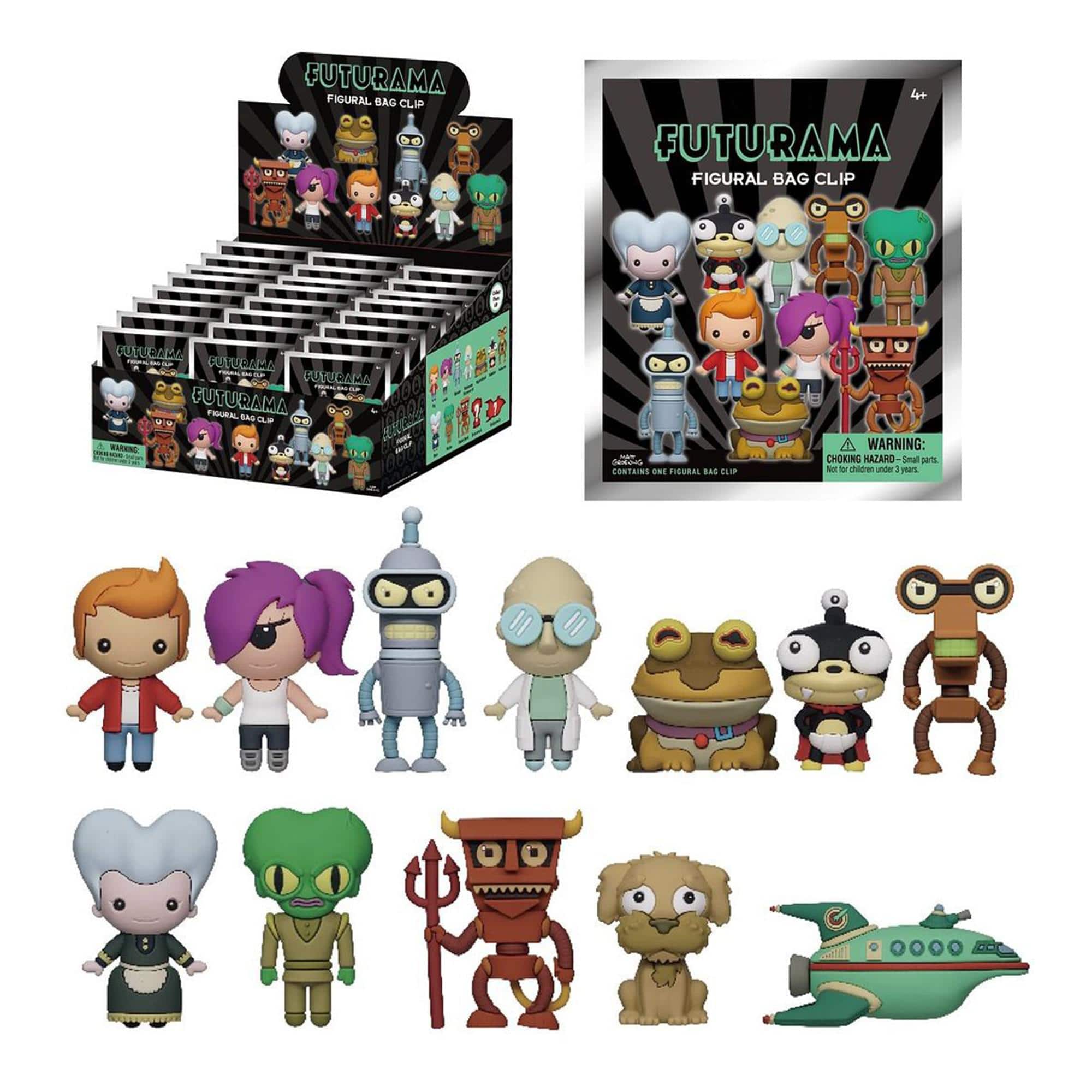 Monogram - Futurama 3D Figural Foam Bag Clip | 1 Random - Multicolored