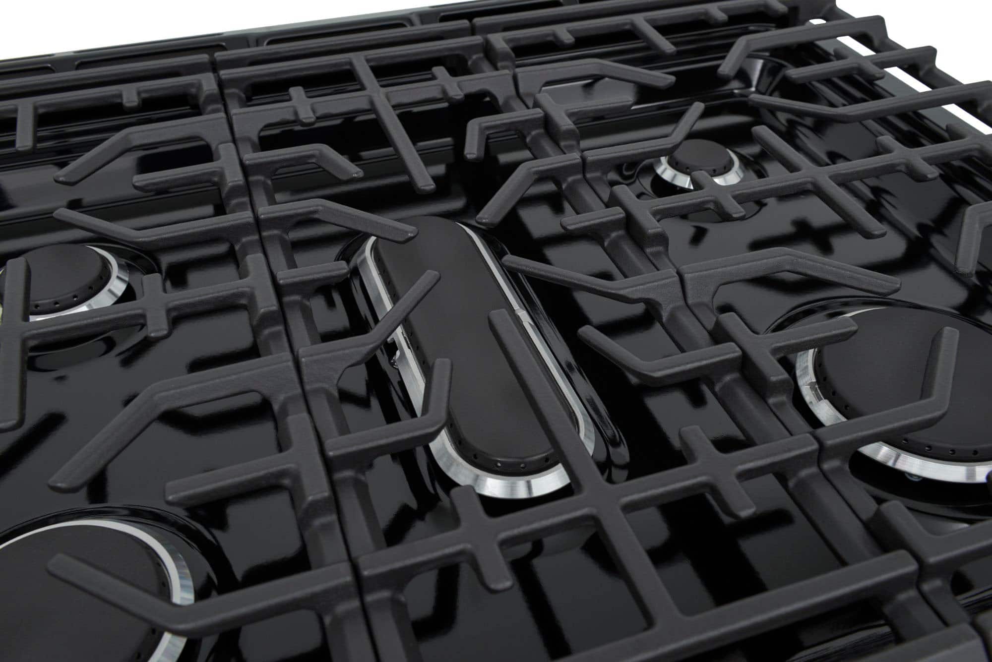 Left. Frigidaire - Gallery 5.1 Cu. Ft. Slide-in Gas Total Convection Range with Air Fry and Steam Clean - Stainless Steel.