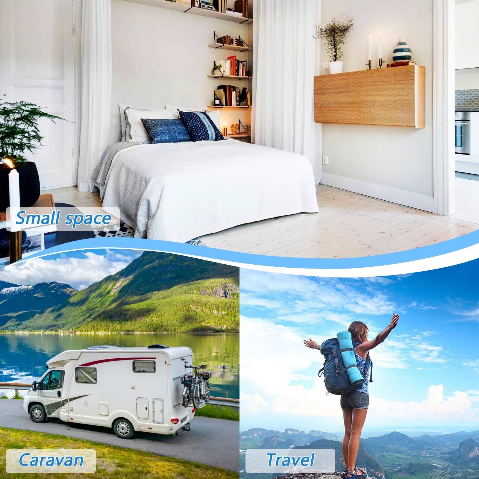 Small space  
Caravan  
Travel