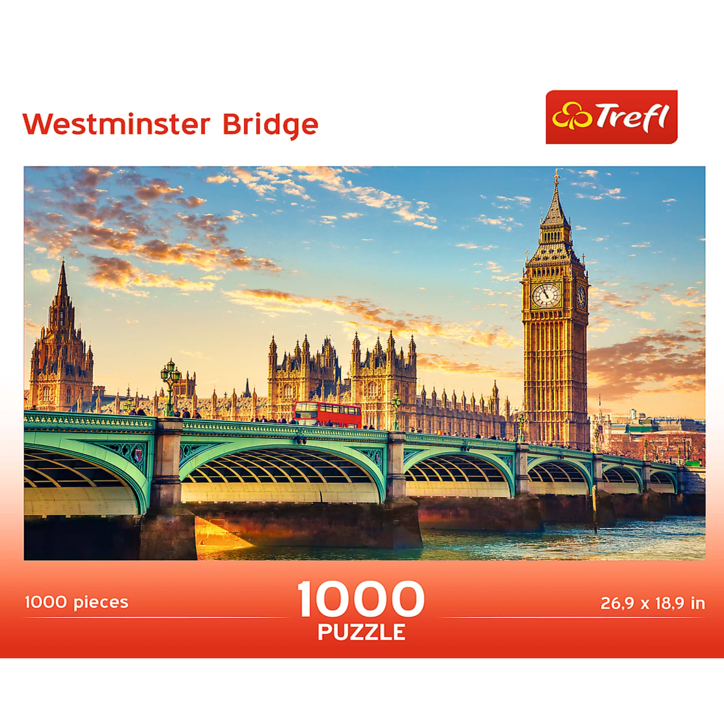 Westminster Bridge  
1000 pieces  
1000 PUZZLE  
26.9 x 18.9 in  
Trefl