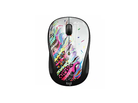 Front. Logitech - Logitech M325S Wireless Mouse - Black.