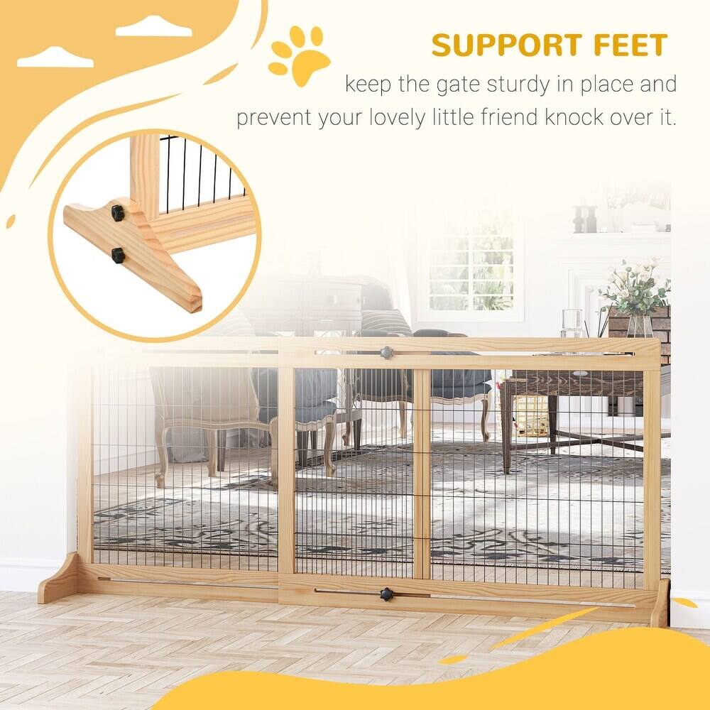 SUPPORT FEET  
keep the gate sturdy in place and prevent your lovely little friend from knocking it over.