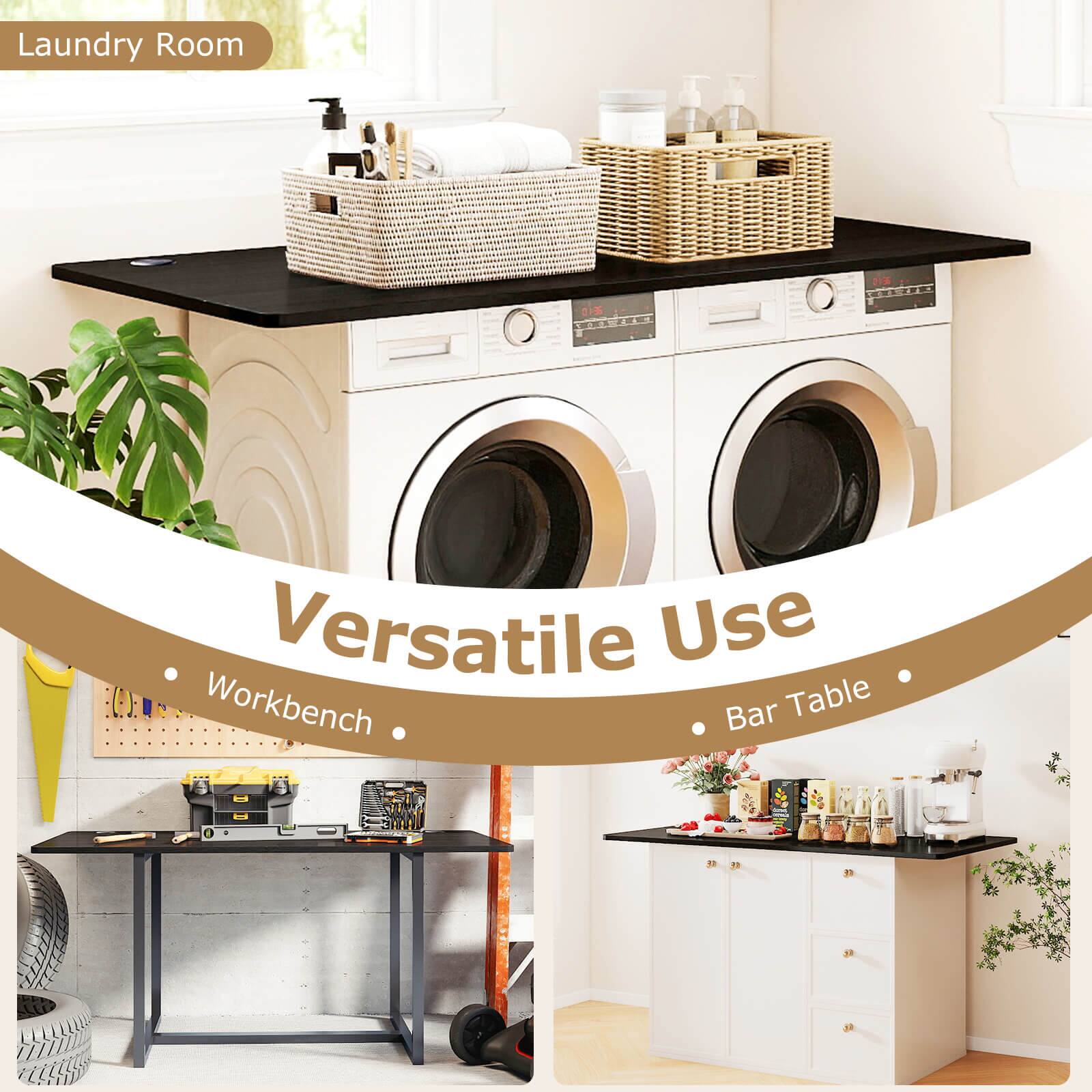 Laundry Room

Versatile Use
- Workbench
- Bar Table