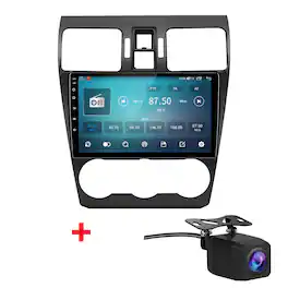 Junsun - For Subaru Forester 2013-2015 Backup Camera 4+64GB carplay 8Core Android15 Car Stereo Radio GPS Navi WIFI RDS SWC BT FM - Black