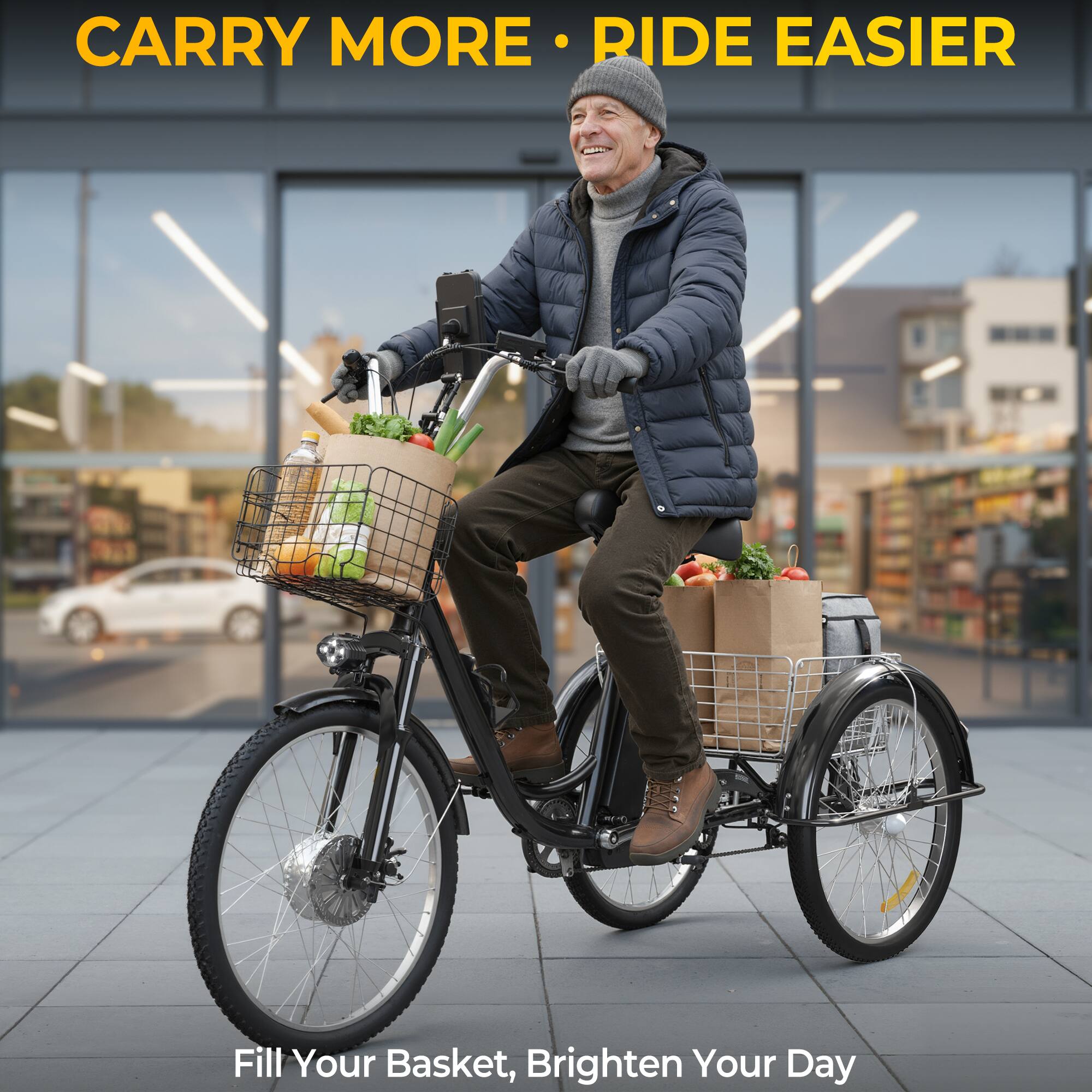 CARRY MORE • RIDE EASIER

Fill Your Basket, Brighten Your Day