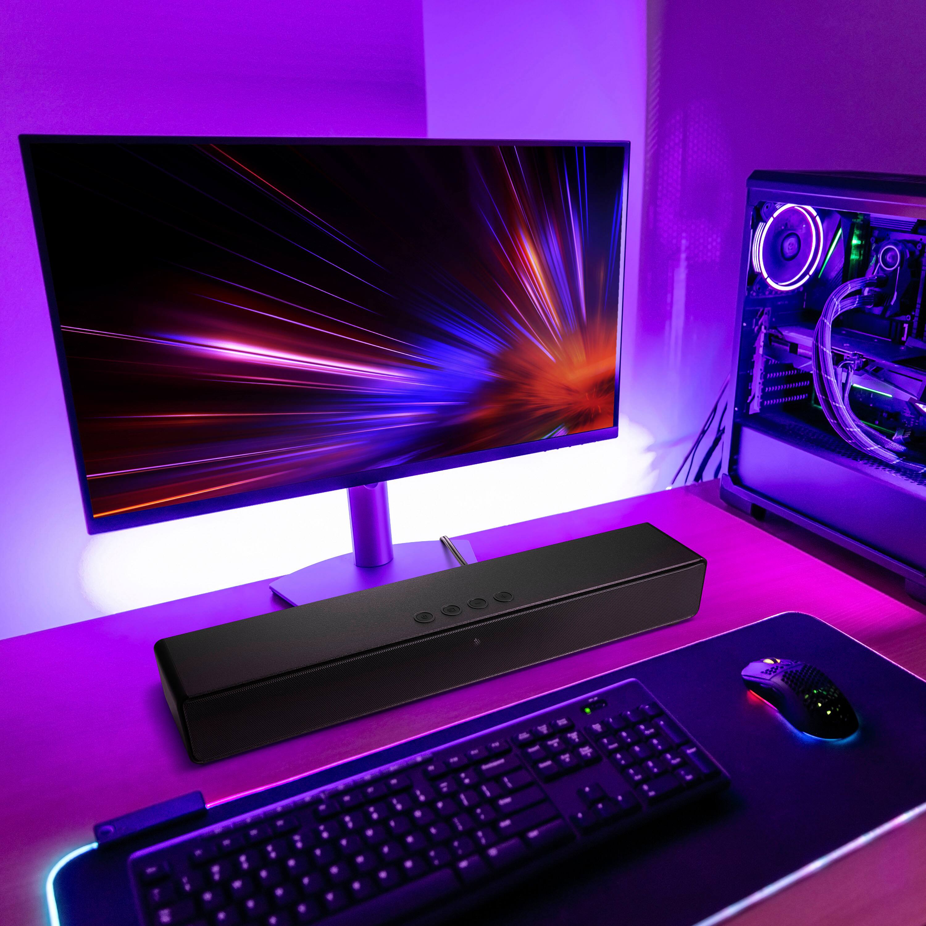 Alt View 1. Insignia™ - 2.0 Mini Soundbar 20", Bluetooth - Black.