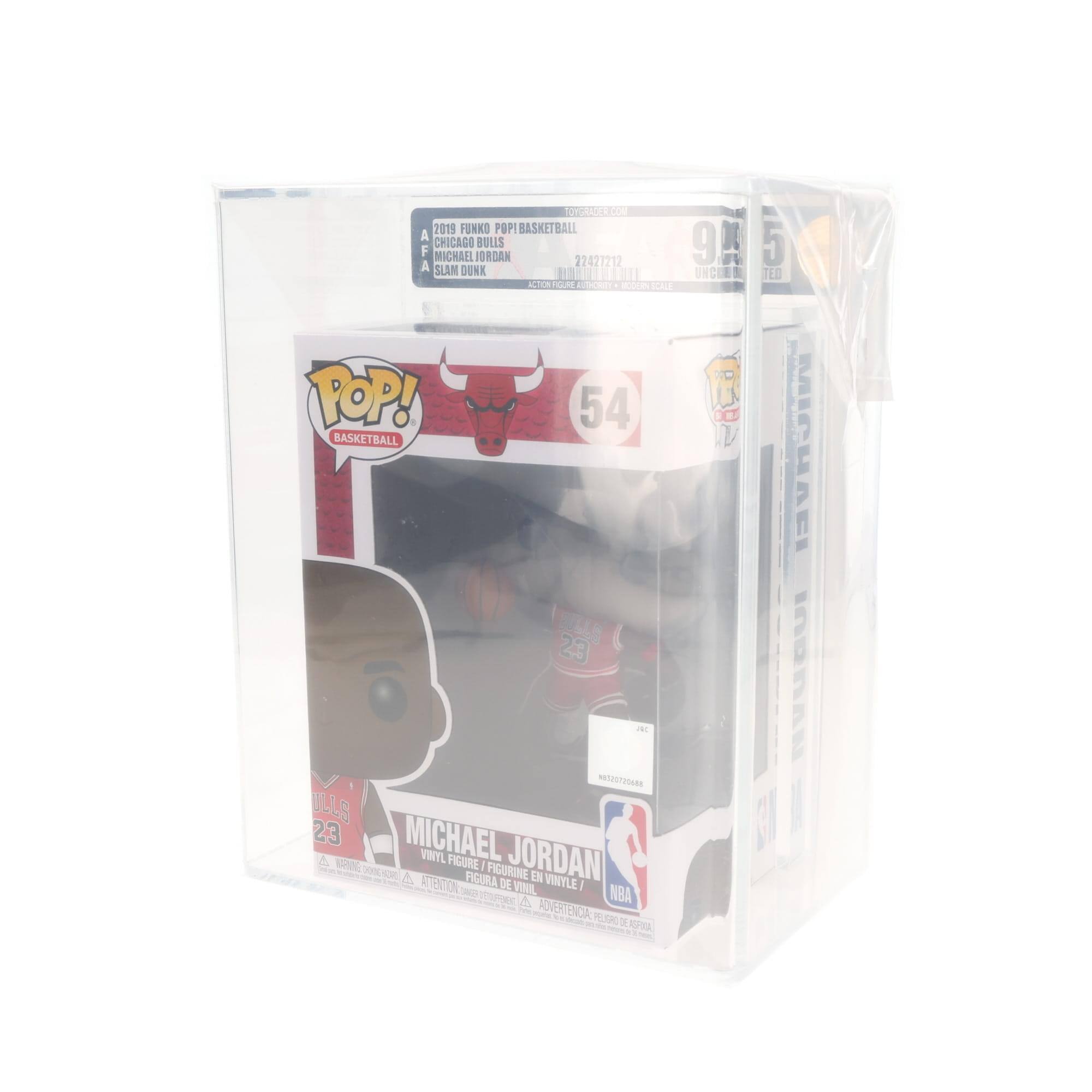 TOYOAAOA CM 2019 FUNKO POP! BASKETBALL A CHICAGO BULLS 9X 5 F MICHAEL JORDAN 22427212 A SLAM DUNK 1A 1 L JNCOER TED ATEN CARE C e CALF POP! 54 BASKETBALL MICHAEL JORDAN 23 NVUGUI RSTES ULLS EI 23 MICHAEL A W VINYL FIGURE JORDAN 1 JOOL FIGURINE - A FIGURA EN AETENTION DE WNIL VINYLE I - NBA C A 10 ERTENDA .5K 2 1PA

Corrected text:
2019 FUNKO POP! BASKETBALL A CHICAGO BULLS MICHAEL JORDAN SLAM DUNK 54
VINYL FIGURE / FIGURINE EN VINYLE / FIGURA DE VINIL
MICHAEL JORDAN
CHICAGO BULLS 23
NBA
POP! BASKETBALL
