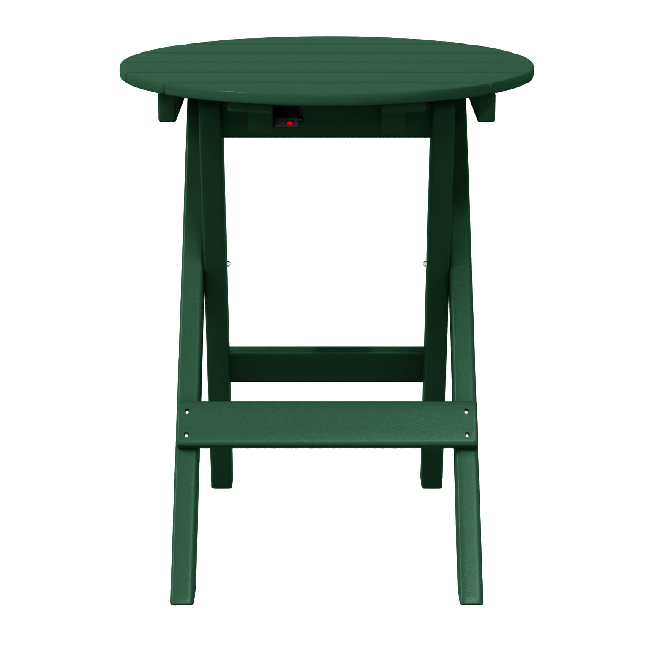 WestinTrends - Malibu HDPE Outdoor 24.5 Inch Round Portable Folding Patio Dining Table - Dark Green price history on PriceWatchPro